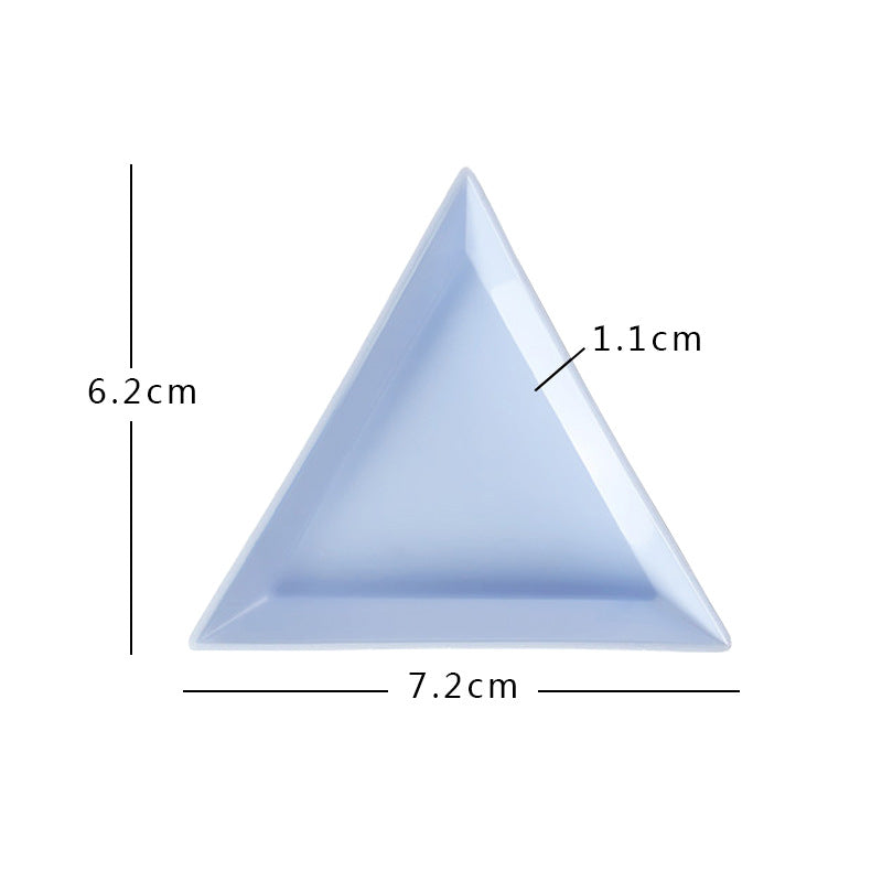 Triangular plate DIY nail art sticky diamond plate diamond painting diamond plate plastic decoration storage plate display plate