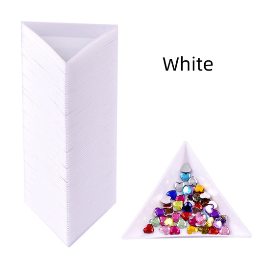 Triangular plate DIY nail art sticky diamond plate diamond painting diamond plate plastic decoration storage plate display plate